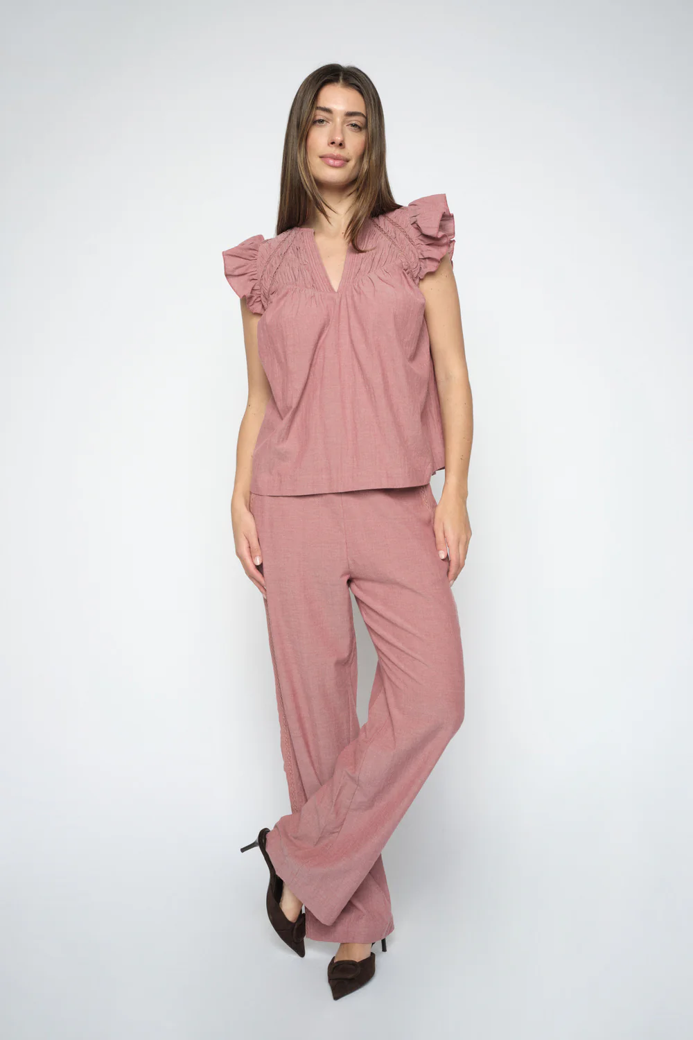 Woda Izha Blouse | Cowhide | Bluse fra Mos Mosh - Image 10