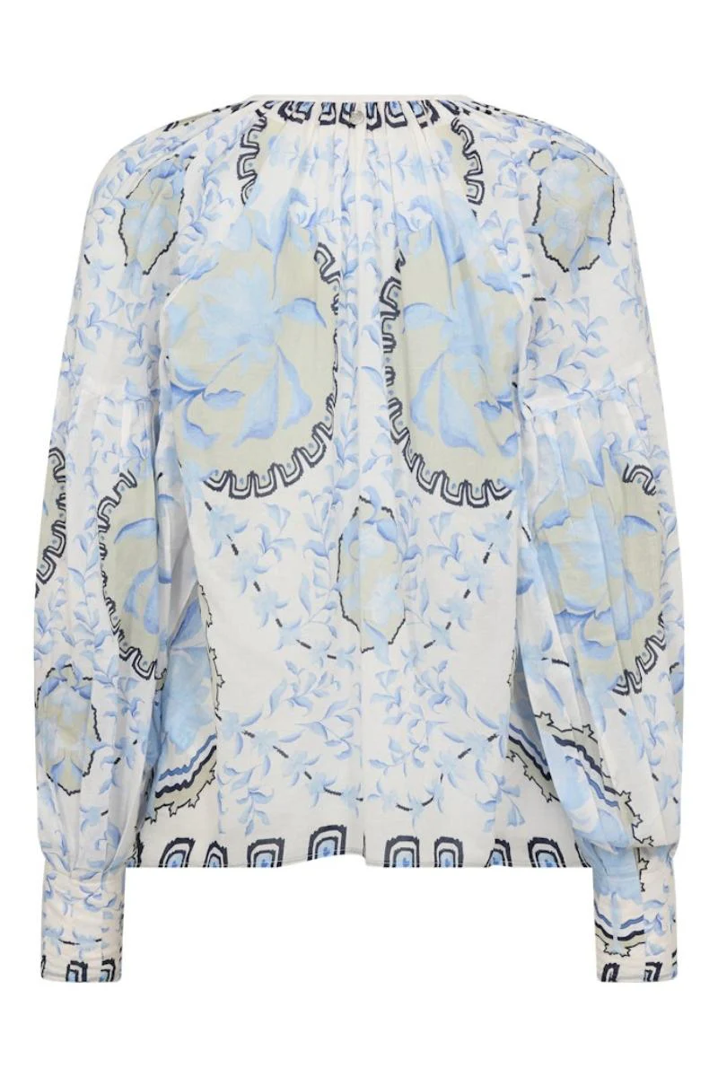 Wylde Orchid Blouse | Brunnera Blue | Bluse fra Mos Mosh - Image 5