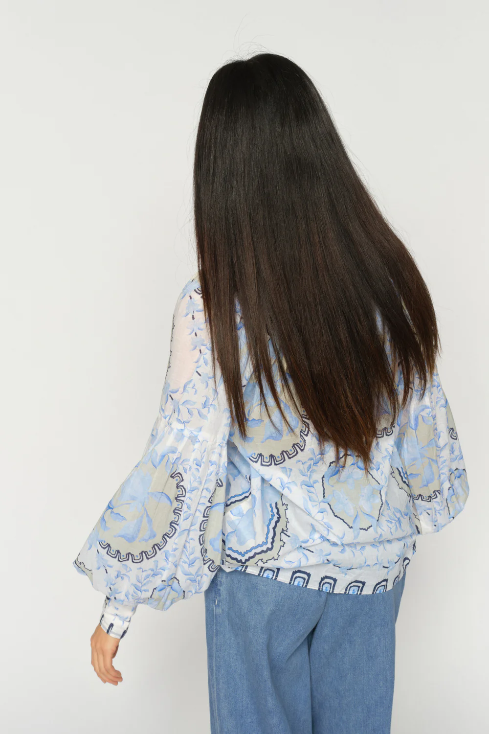 Wylde Orchid Blouse | Brunnera Blue | Bluse fra Mos Mosh - Image 9