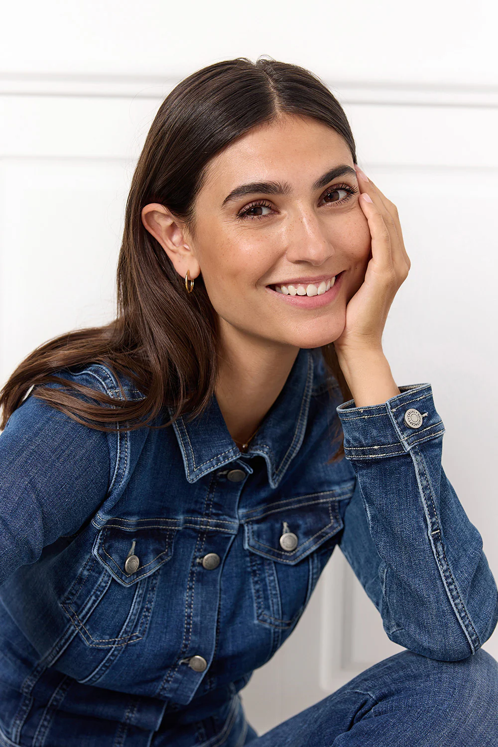 Molly Jacket | Dark Blue Denim | Jakke fra French Laundry - Image 3