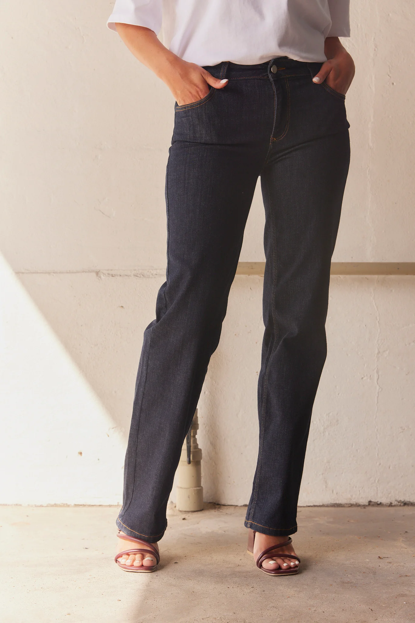 Molly Jeans | Raw Blue Denim | Jeans fra French Laundry - Image 7