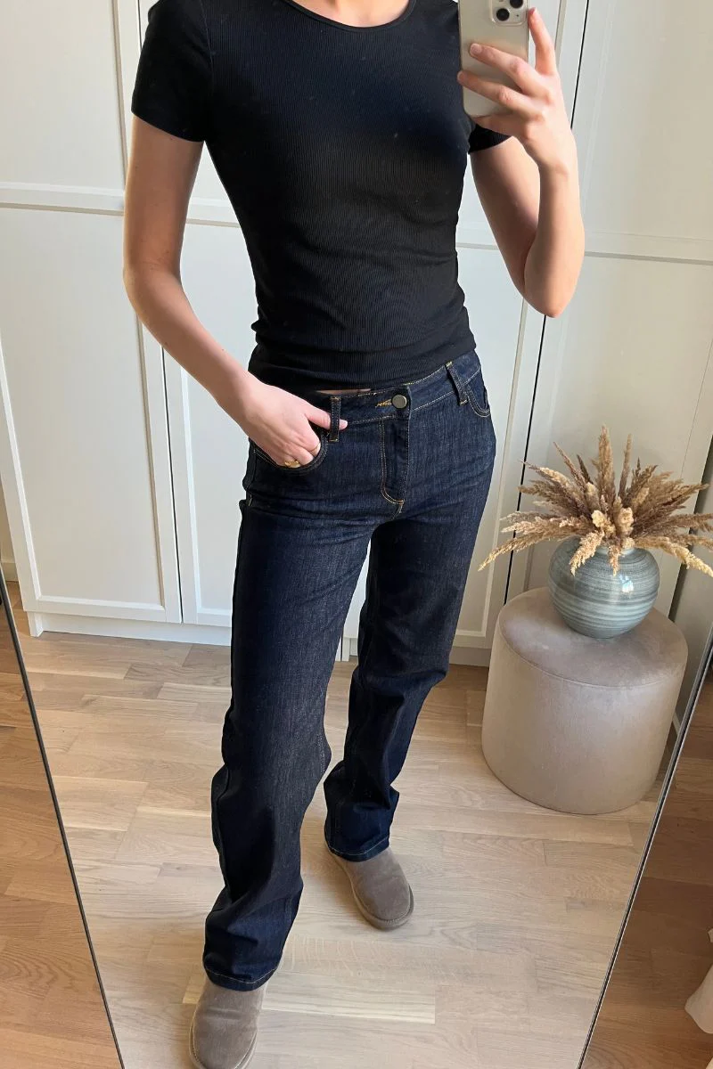 Molly Jeans | Raw Blue Denim | Jeans fra French Laundry - Image 9
