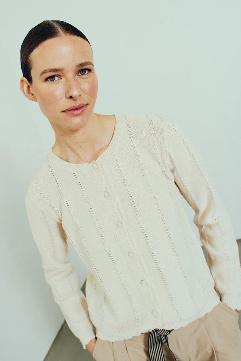 Mora Cardigan 207554 | Moonbeam | Cardigan fra Freequent - Image 2