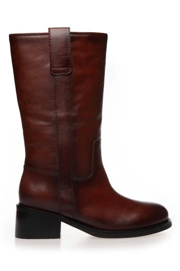 My Good Vibes Dk Brown Long Boot | Brun | Støvler fra Copenhagen Shoes - Image 2