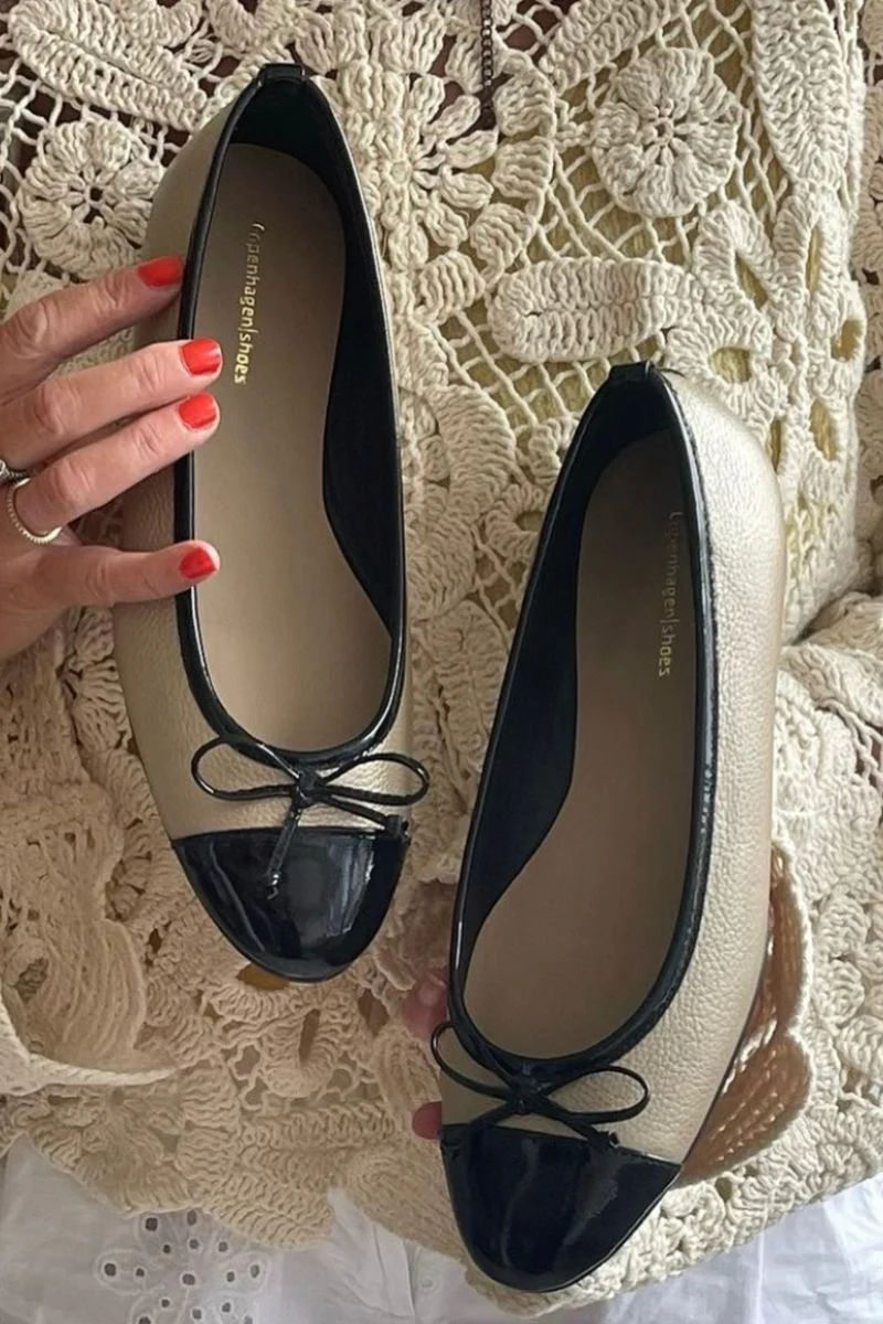 My Own Ballerinas | Gold/Black| Ballerina fra Copenhagen Shoes - Image 3