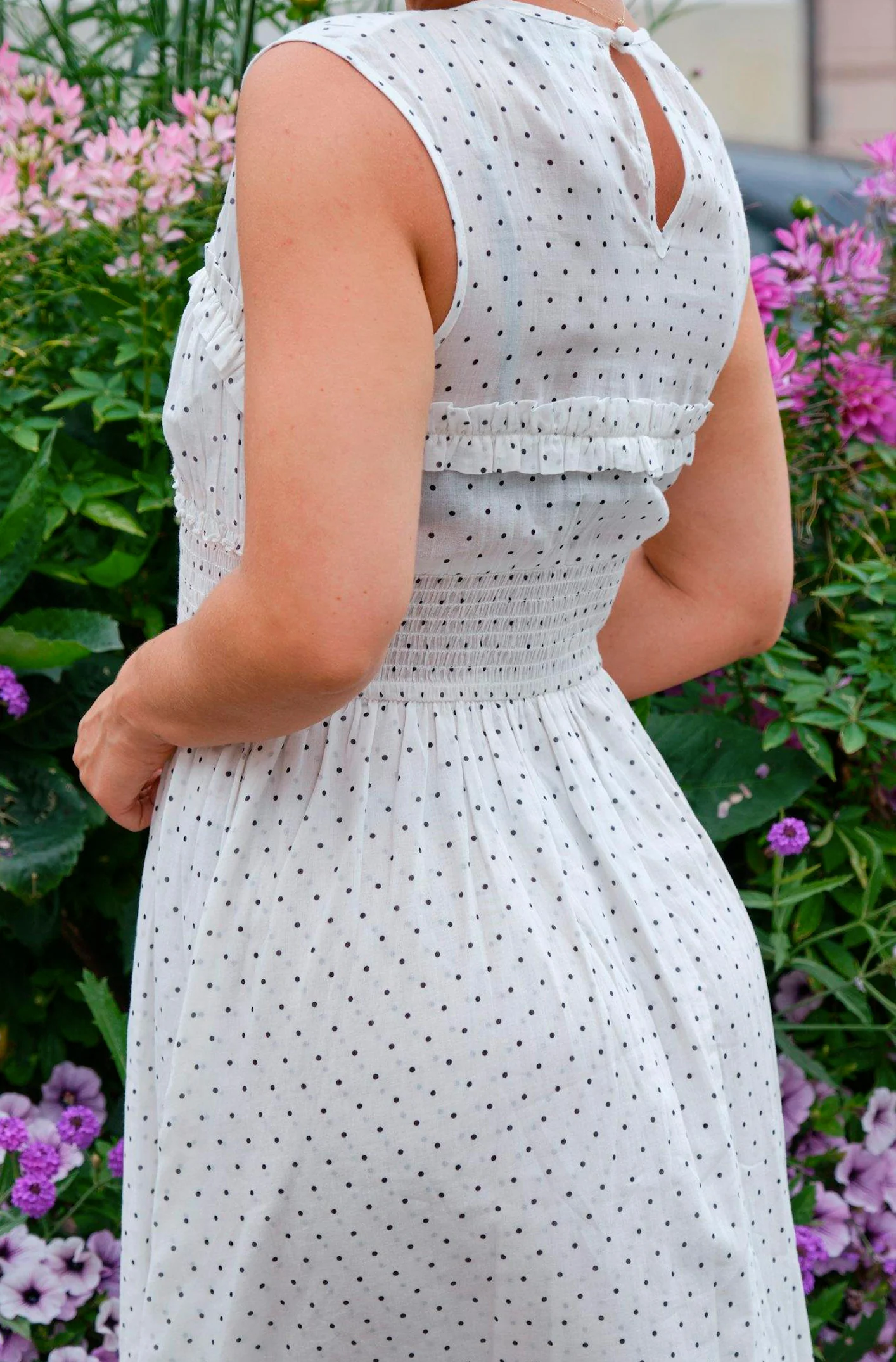 Myrna Dot Dress | White | Kjole fra Neo Noir - Image 5