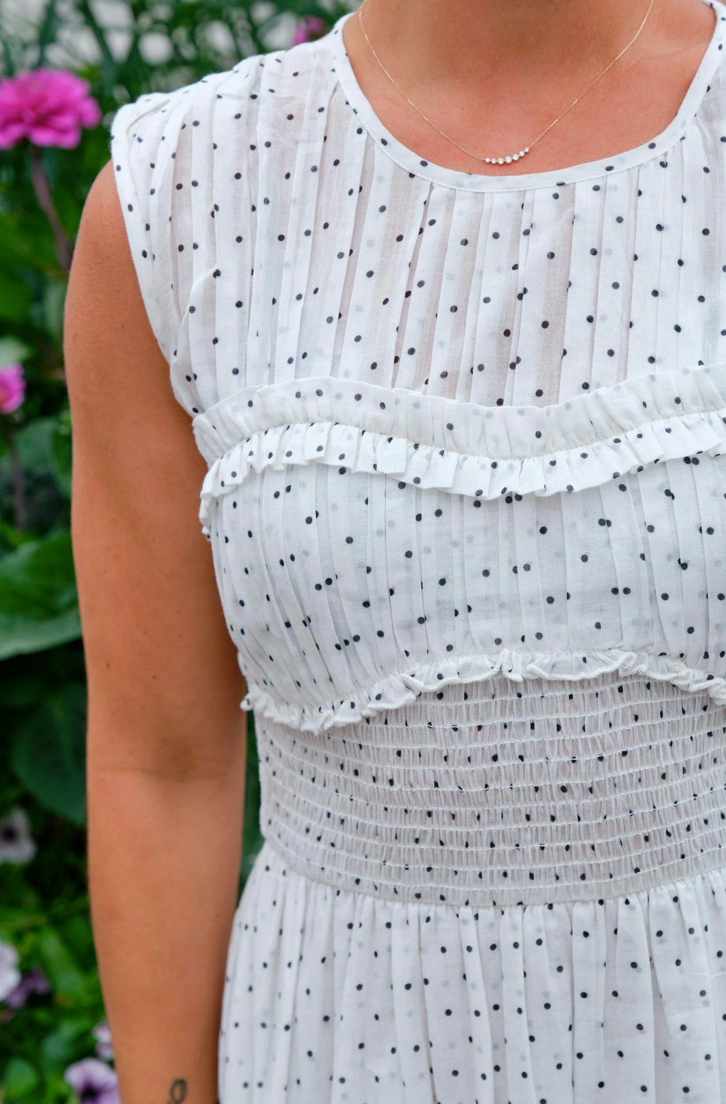 Myrna Dot Dress | White | Kjole fra Neo Noir - Image 6