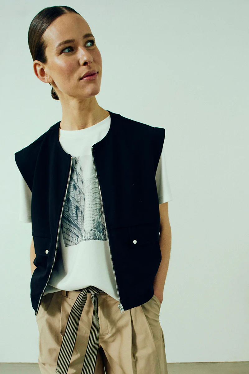 Nanni Waistcoat 207829 | Black | Vest fra Freequent