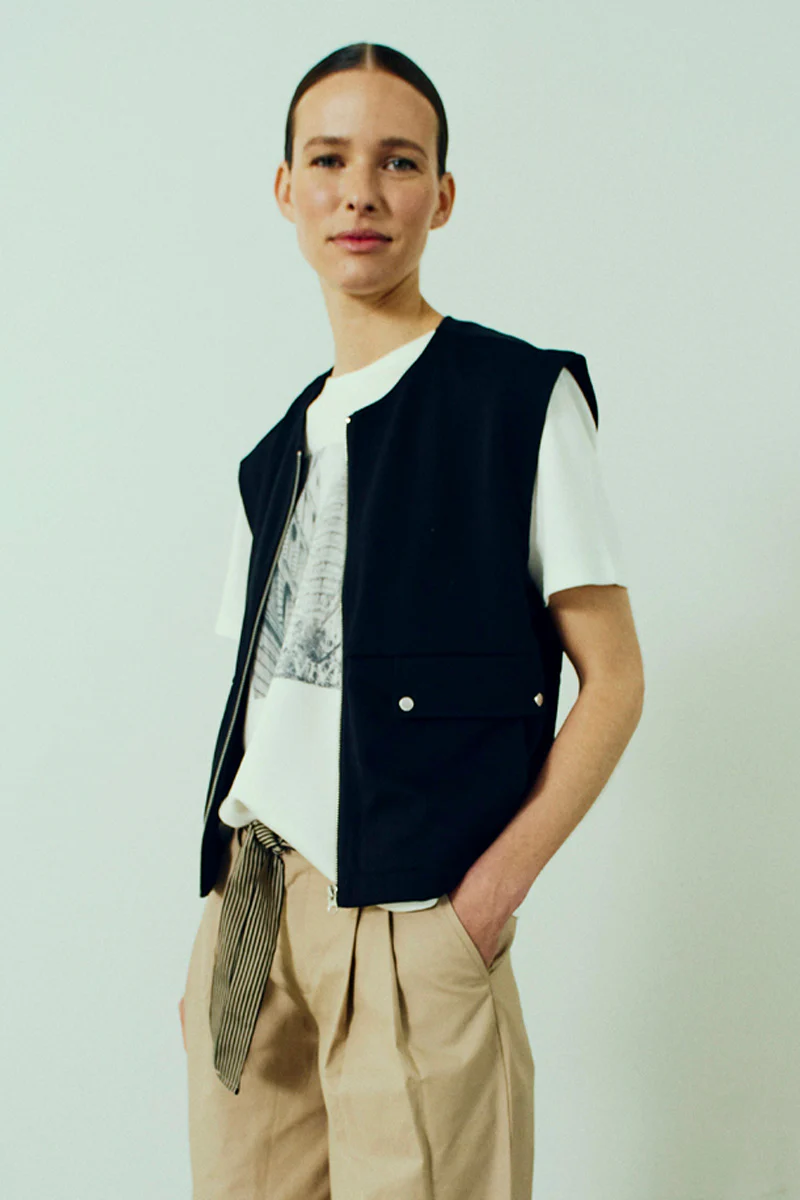 Nanni Waistcoat 207829 | Black | Vest fra Freequent - Image 3