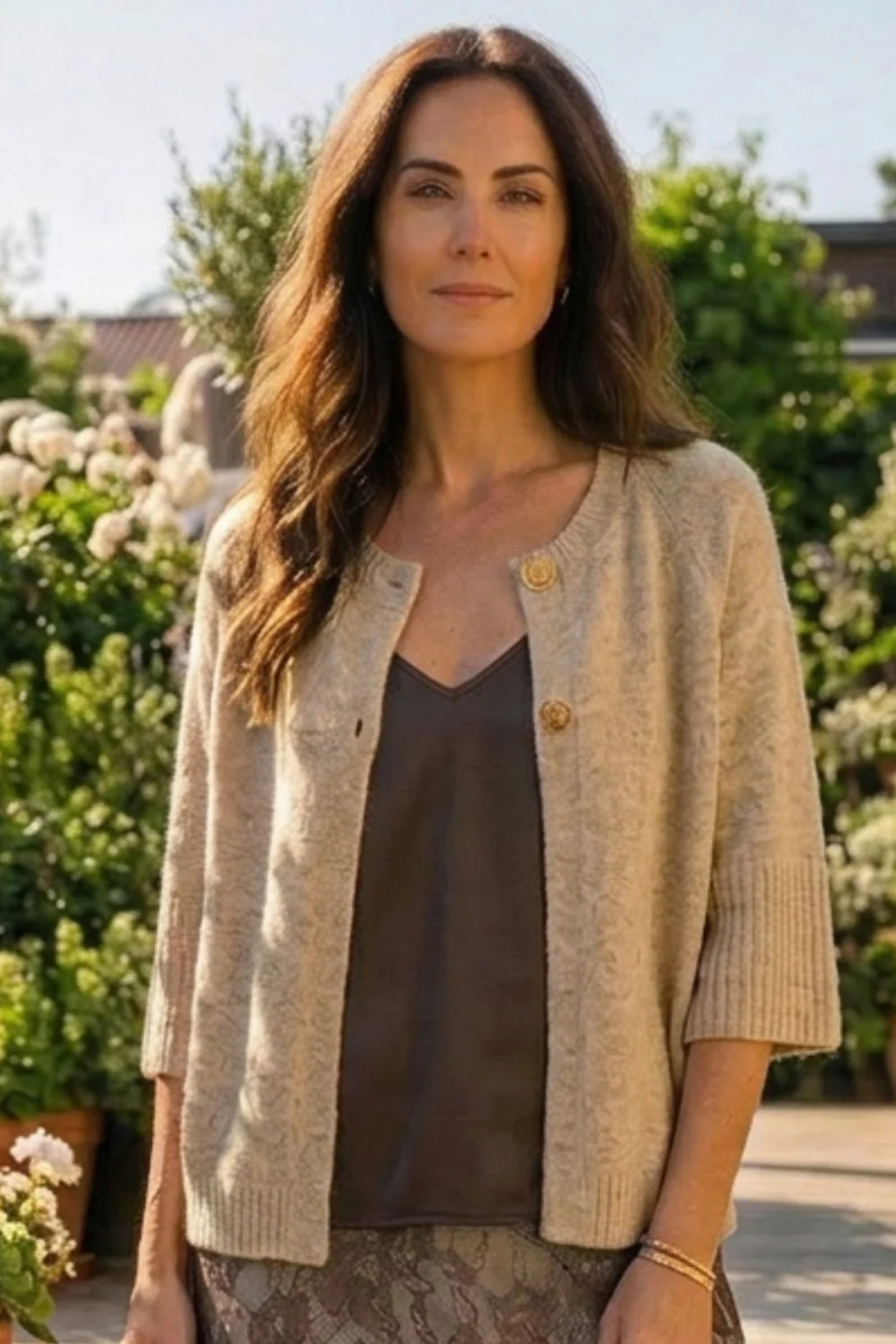 Naomi Knit Cardigan 2917 | Sand | Cardigan fra Prepair - Image 9