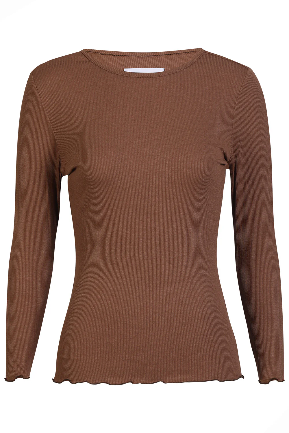 Natalia Ls Round Neck Blouse | Brown | Bluse fra Liberté - Image 2