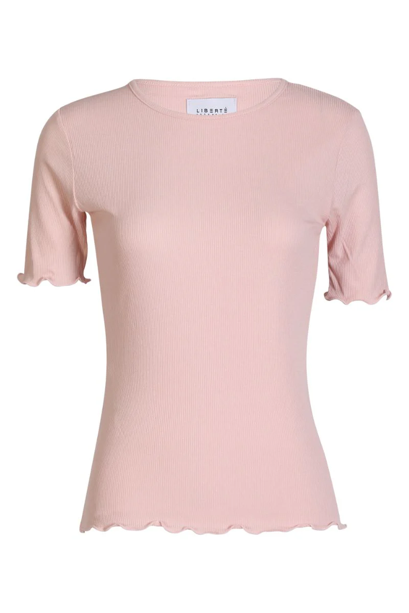 Natalia Ss Blouse | Baby Rose Solid