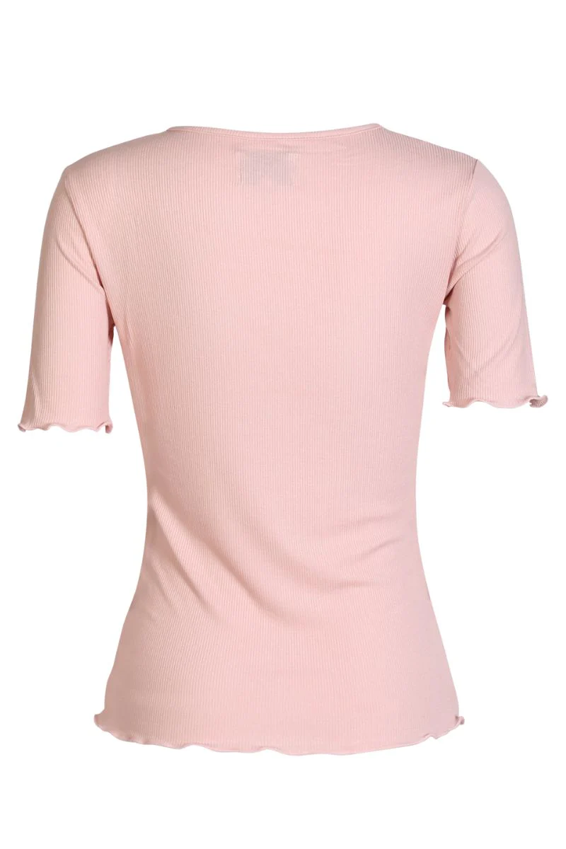 Natalia Ss Blouse | Baby Rose Solid - Image 4