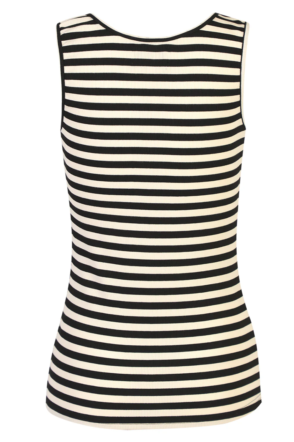Natalia Tank Top | Black Creme Stripe - Image 3