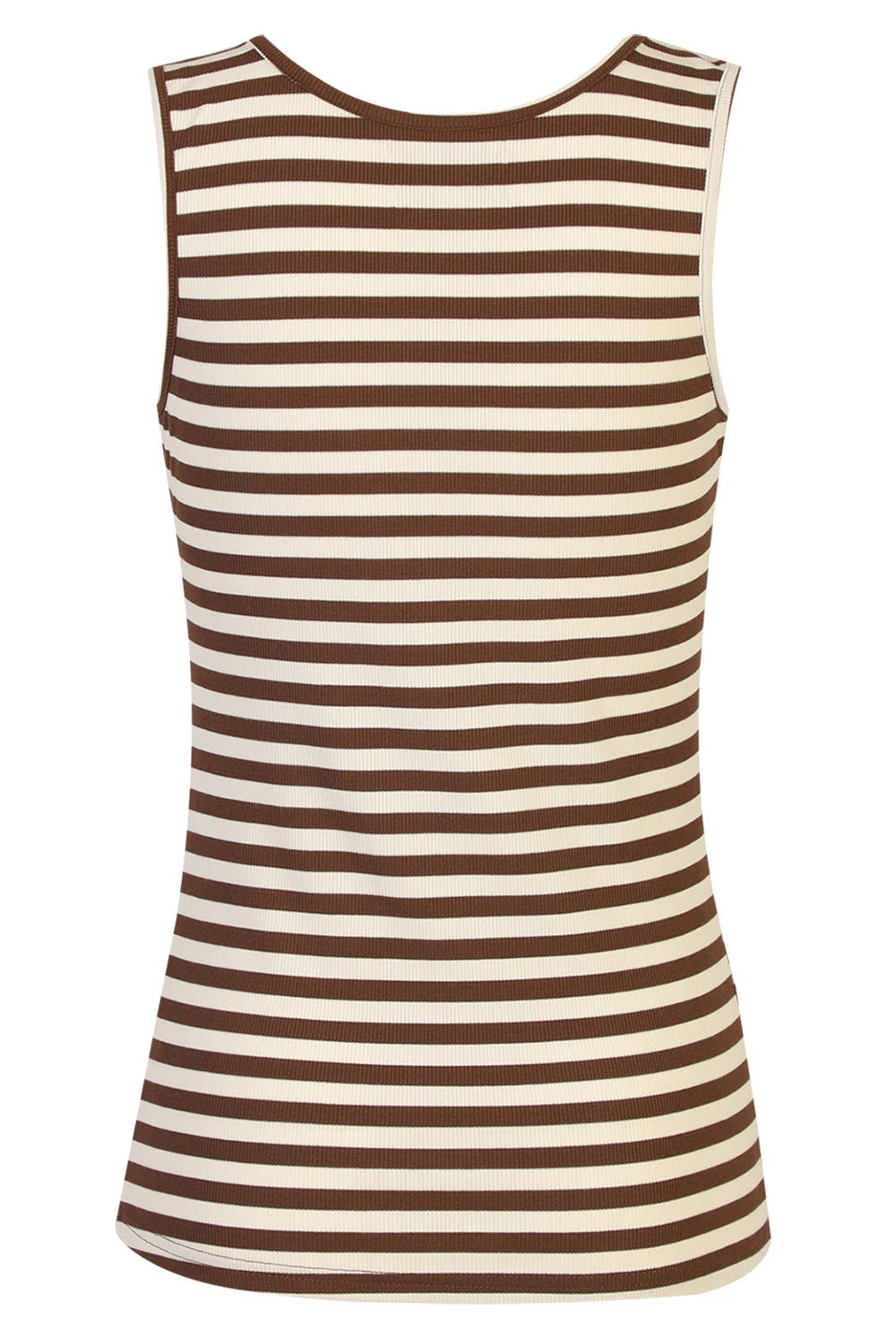 Natalia Tank Top | Brown Creme Stripe - Image 4