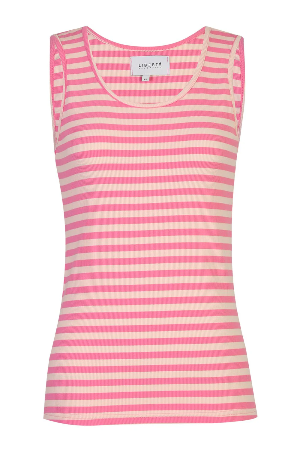 Natalia Tank Top | Pink Rose Stripe