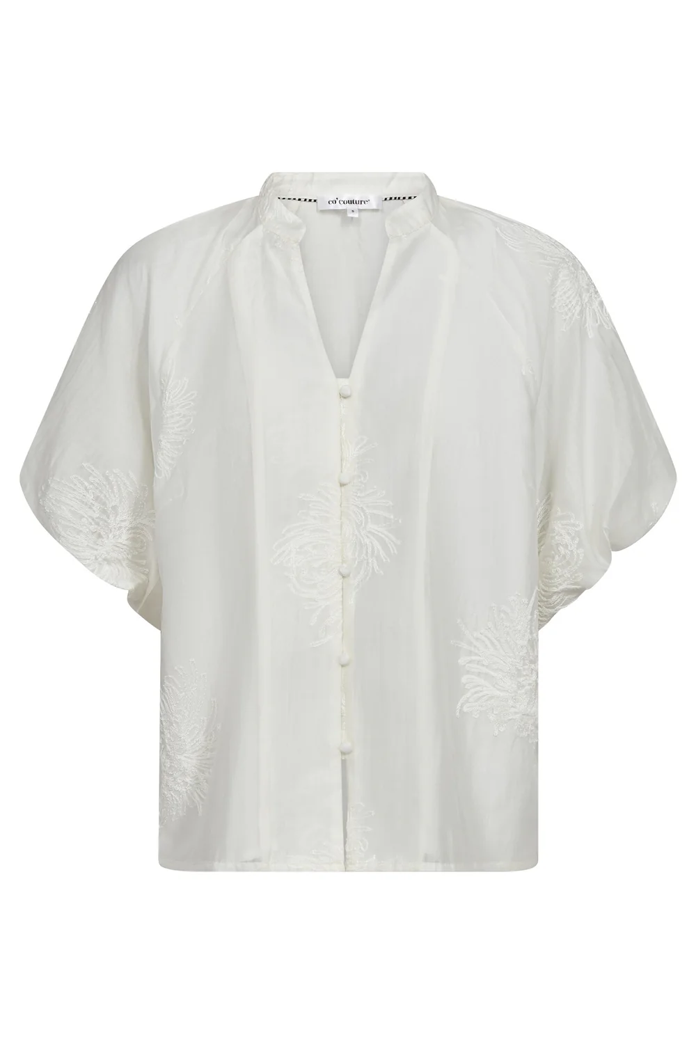 Neacc Ss V-Shirt | White | Skjorte fra Co'Couture - Image 2