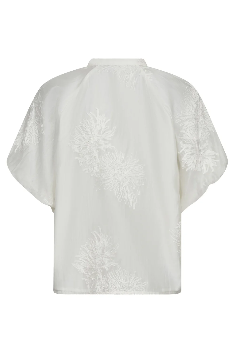 Neacc Ss V-Shirt | White | Skjorte fra Co'Couture - Image 5