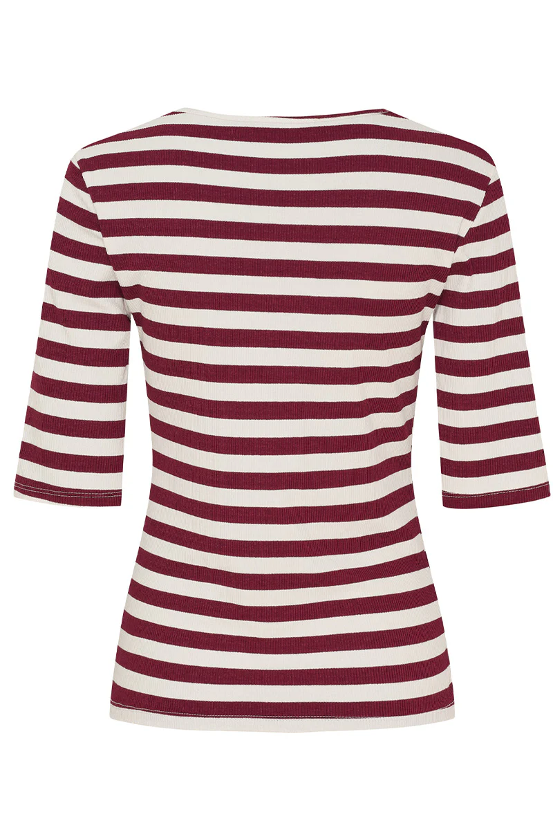 Nena Tee | Vino | T-shirt fra Marta du Chateau - Image 3