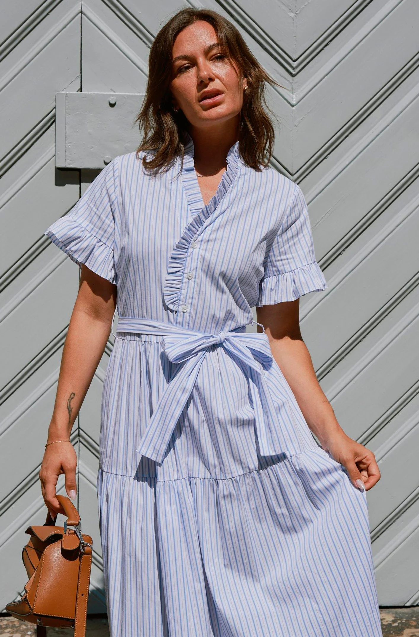 Nessie Stripe Dress | Kjole fra Neo Noir - Image 2