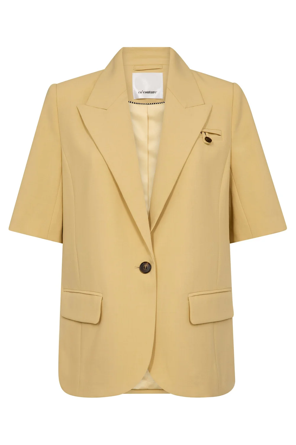 Nilan Fitted SS Blazer 40026 | PaleYellow | Blazer fra Co'couture - Image 2