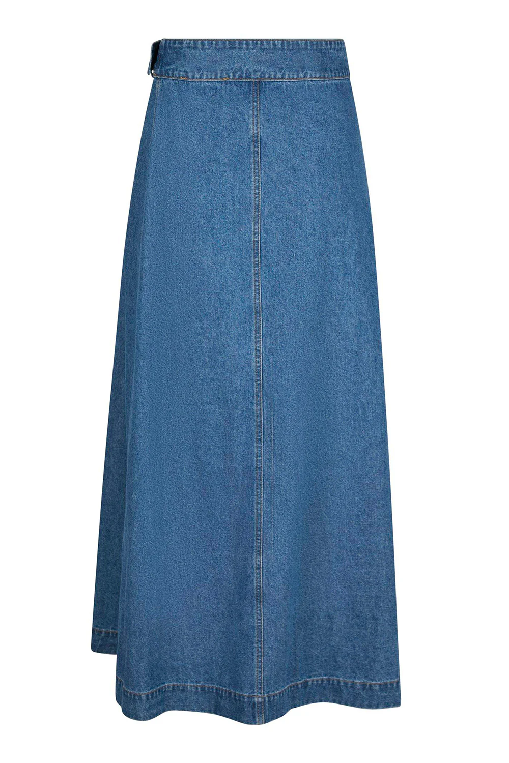 Nina Wrap Denim Skirt | Blue | Nederdel fra Neo Noir - Image 5