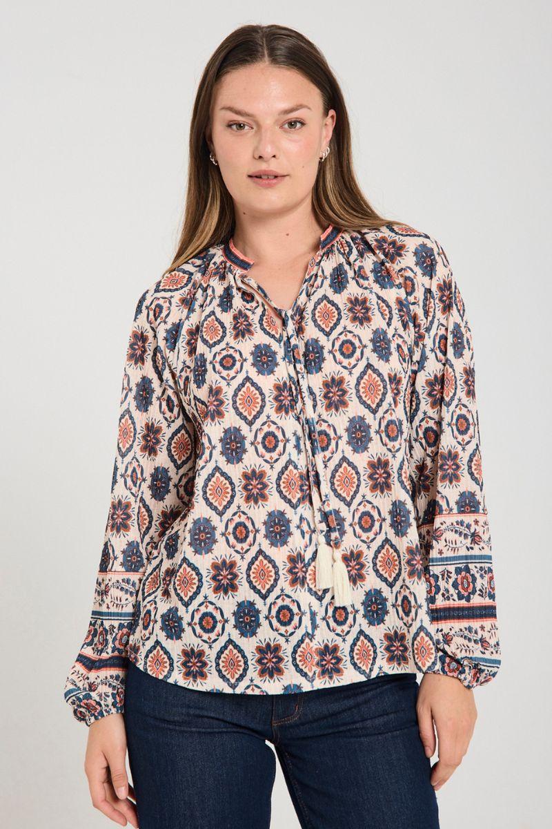Nomes Blouse 206527 | Moonbeam W. Baked Apple | Bluse fra Freequent - Image 11