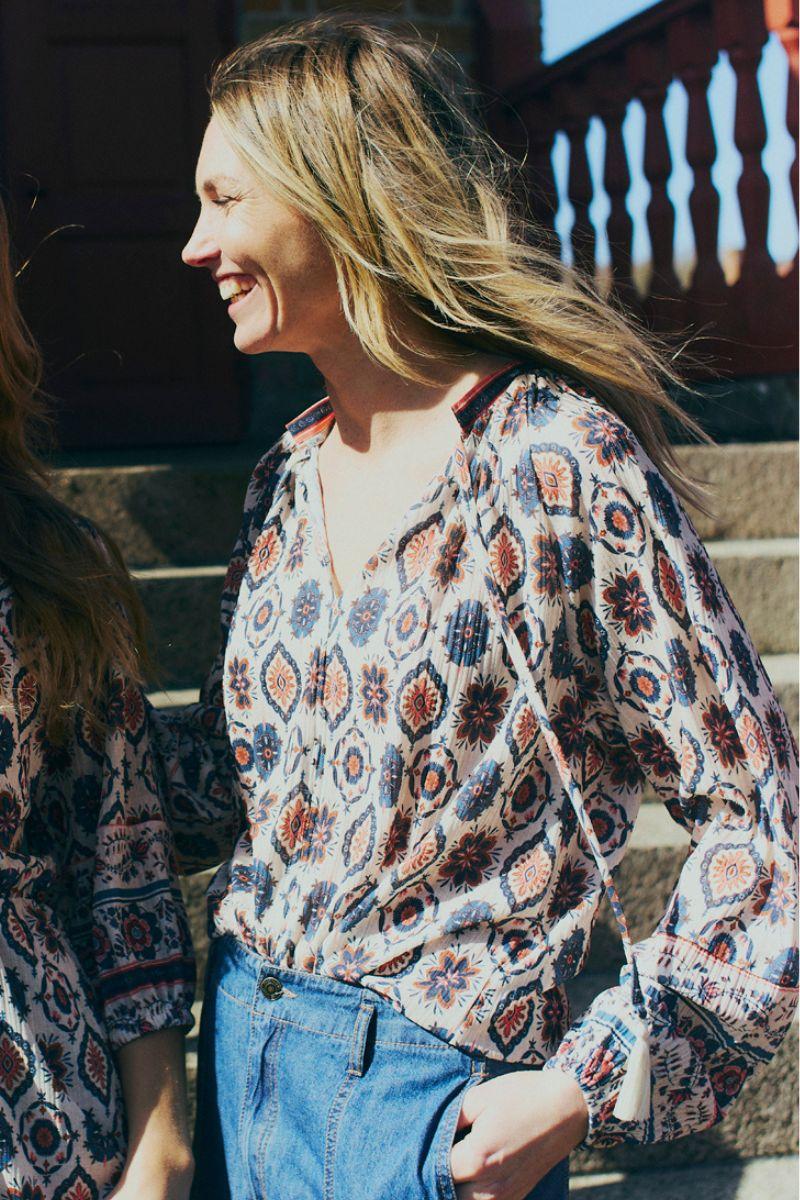 Nomes Blouse 206527 | Moonbeam W. Baked Apple | Bluse fra Freequent - Image 3