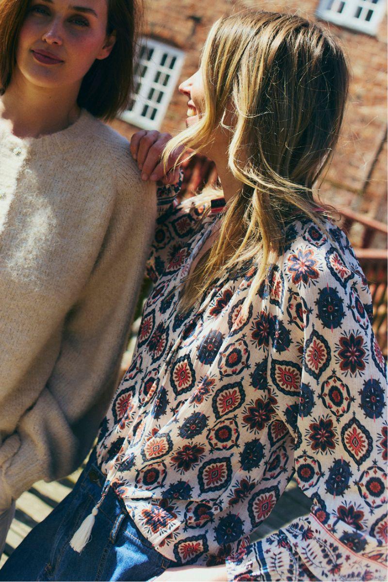 Nomes Blouse 206527 | Moonbeam W. Baked Apple | Bluse fra Freequent - Image 9