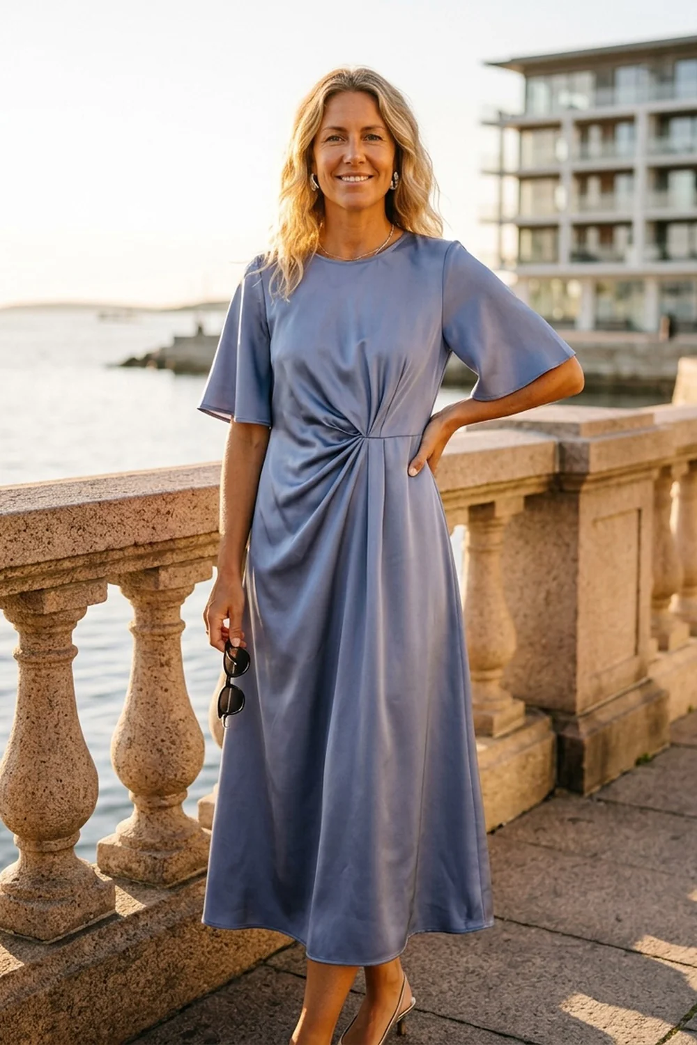 Nora Dress | Vintage Blue | Kjole fra Prepair