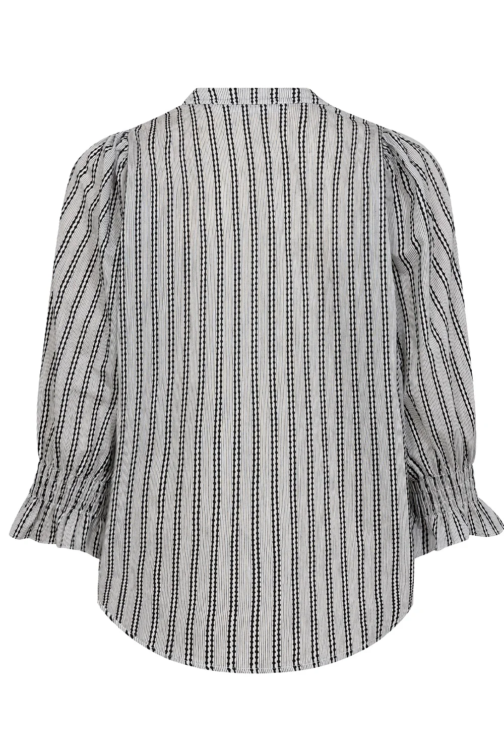 Nora Frill SS Blouse 35798 | WhiteBlack | Top fra Co'couture - Image 2