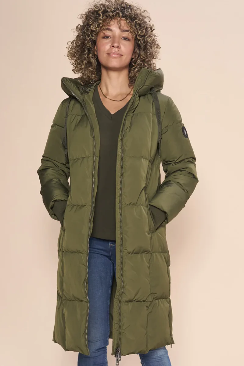 Nova Square Down Coat | Forest Night | Frakke fra Mos Mosh - Image 3