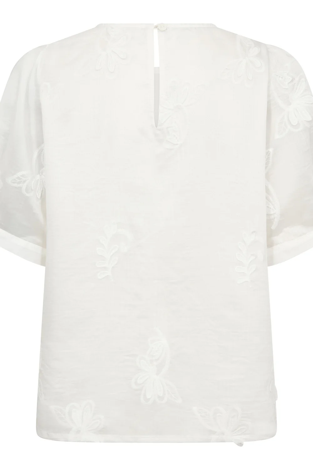 Novin Emb SS Blouse 45188 | Off white | Top fra Co'couture - Image 3
