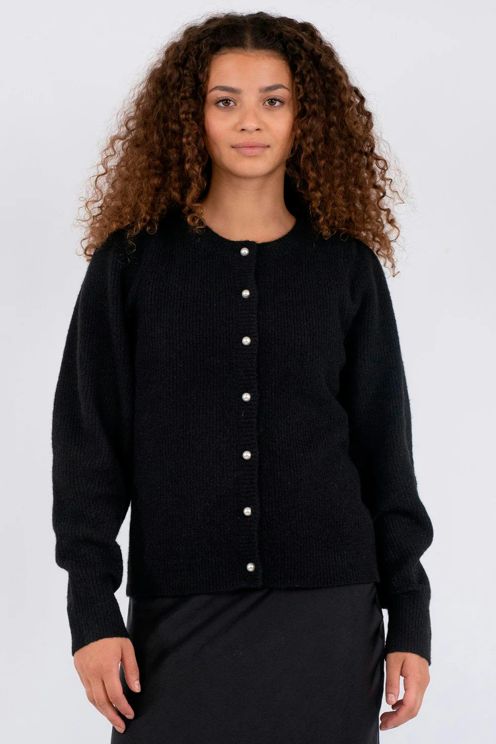 Nuna Knit Cardigan | Black | Cardigan fra Neo Noir - Image 6