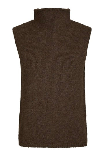 Odelia Knit Top | Brown Melange | Strik fra Neo Noir - Image 2