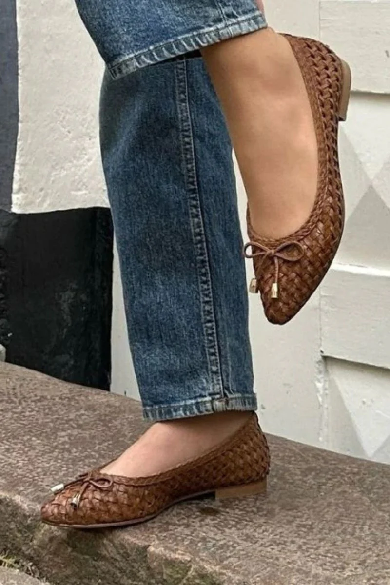 On My Love Cognac Ballerina | Cognac | Ballerina fra Copenhagen Shoes