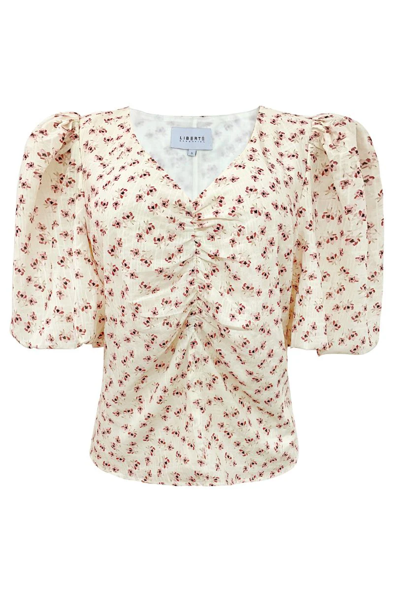 Opal Ss Blouse | Rosa Flower | Bluse fra Liberté - Image 2