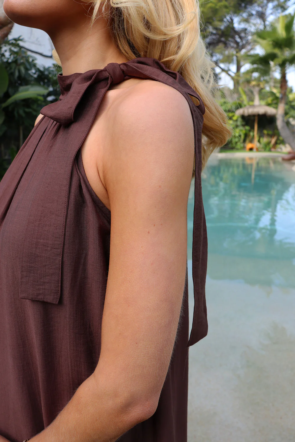 Otelia Dress | Dark Brown - Image 2