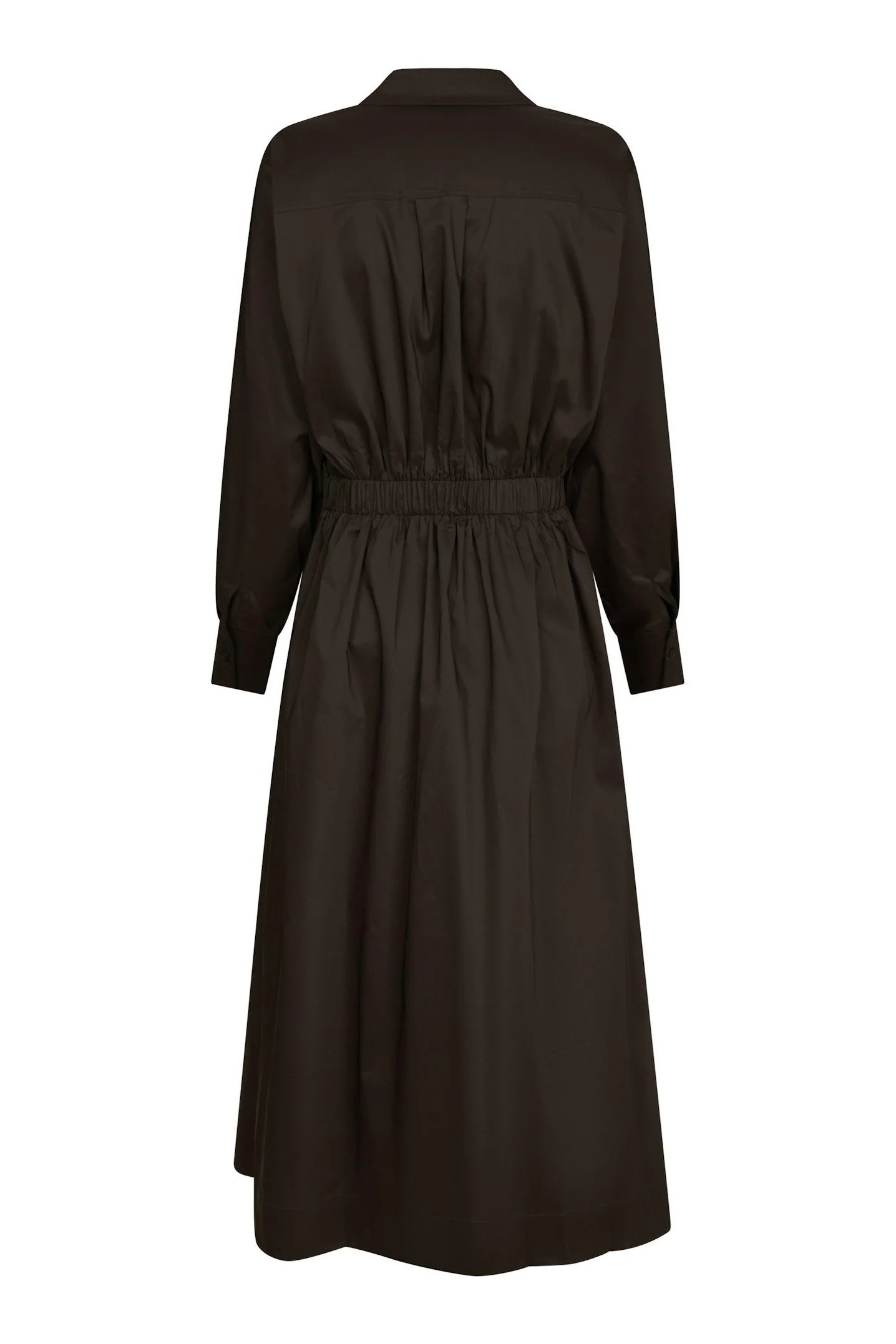 Ottana Poplin Dress | Chocolate Brown | Kjole fra Neo Noir - Image 6