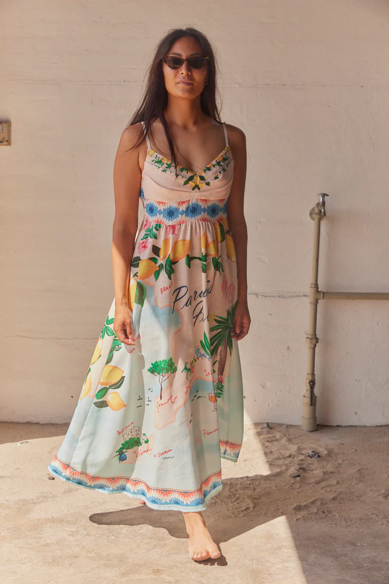 Paradise Island Dress | Multi | Kjole fra Atelier C