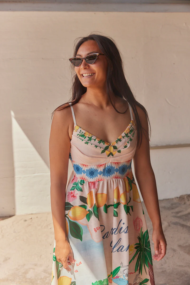 Paradise Island Dress | Multi | Kjole fra Atelier C - Image 3