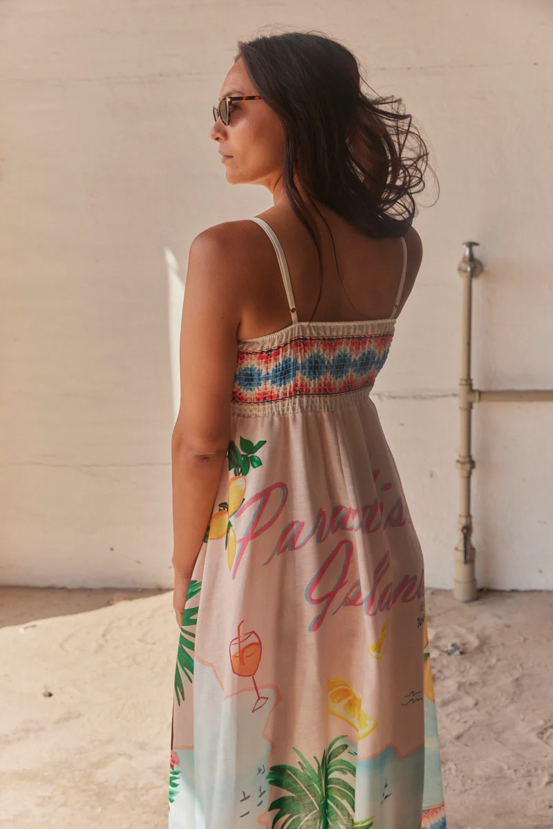 Paradise Island Dress | Multi | Kjole fra Atelier C - Image 4