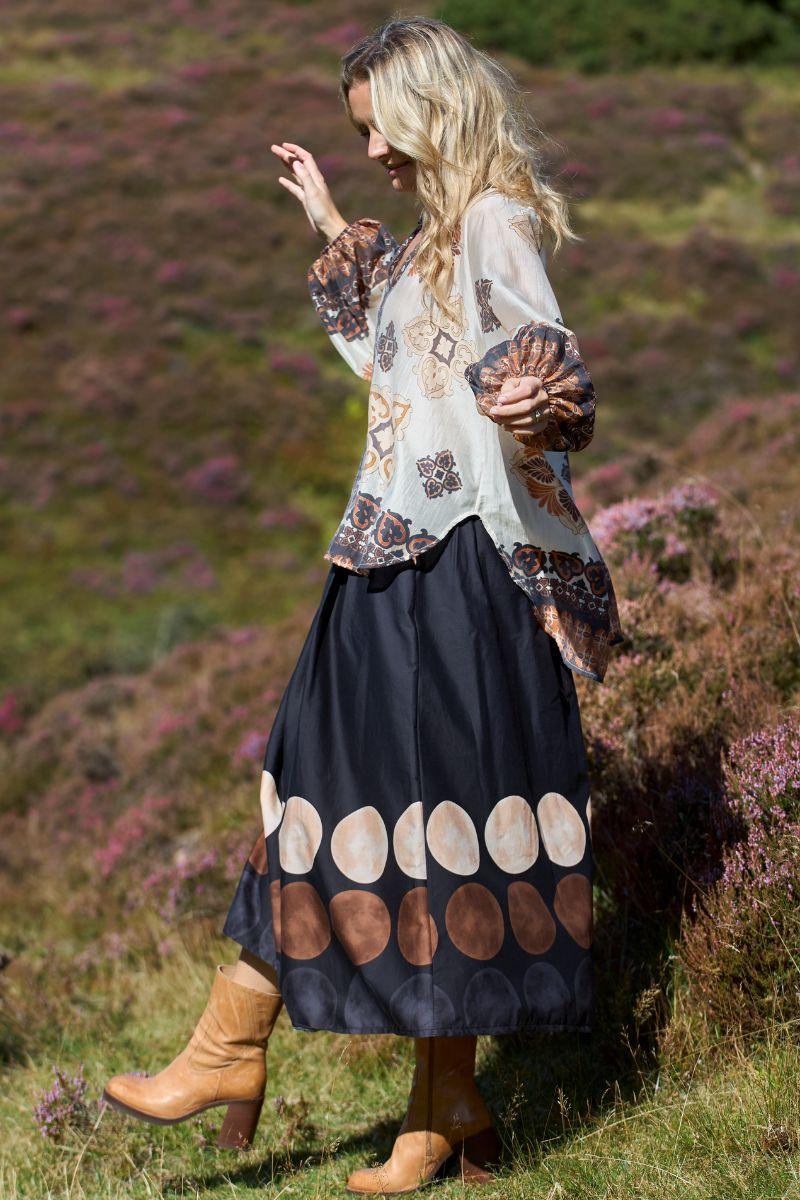 Paris Skirt | Black | Nederdel fra Black Colour - Image 3