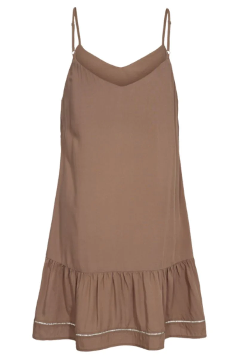 Paula Strap Dress | Light Brown | Kjole fra Liberté - Image 3