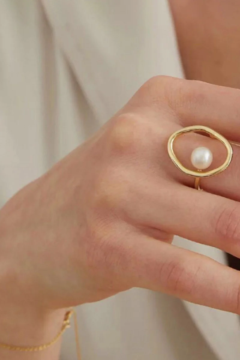 Pearl Blossom Ring | Forgyldt | Ring fra Birdsong - Image 2