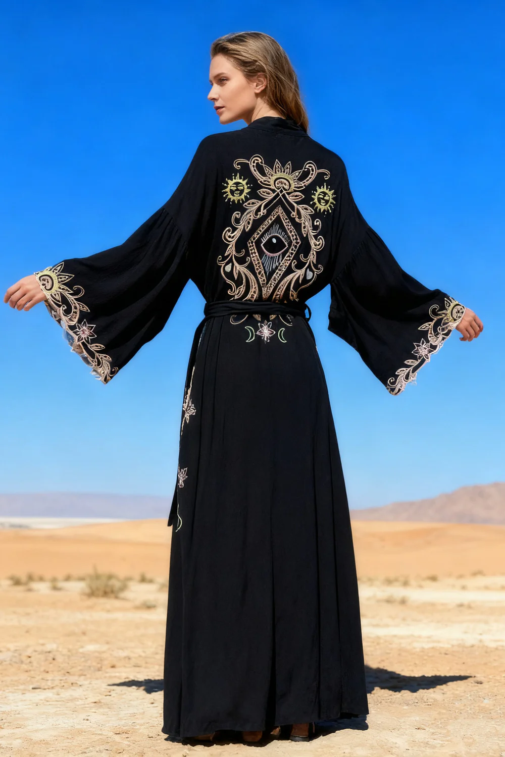 Penny Flowy Dress | Black - Image 2