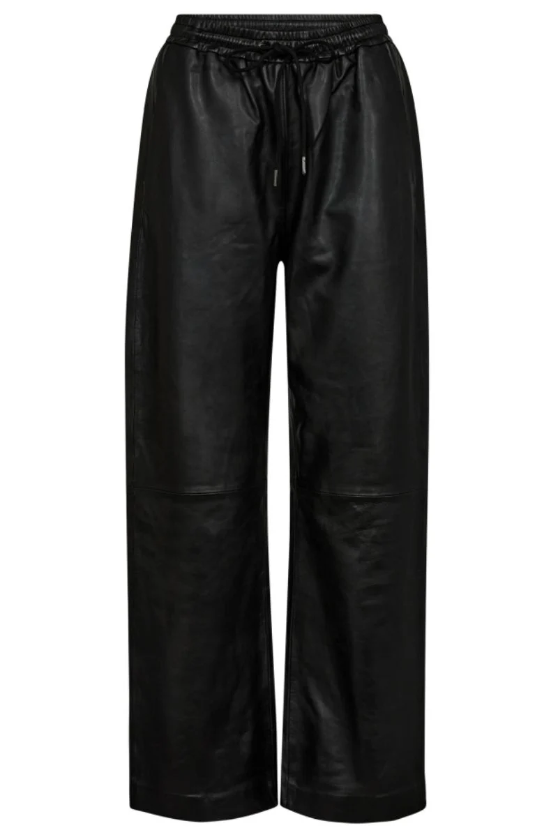 Phoebe PullOn Leather Pant 31243 | Black | Bukser fra Co'couture
