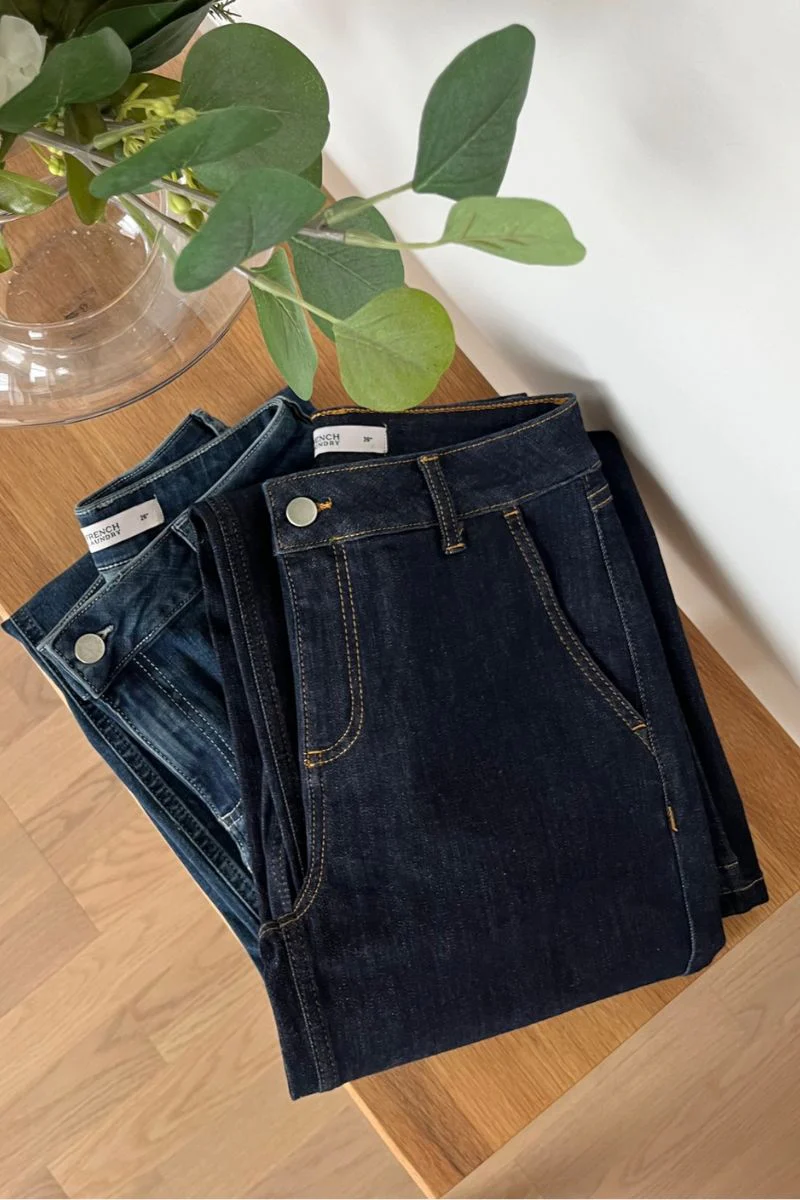 Nora Jeans | Raw Blue Denim | Jeans fra French Laundry - Image 4