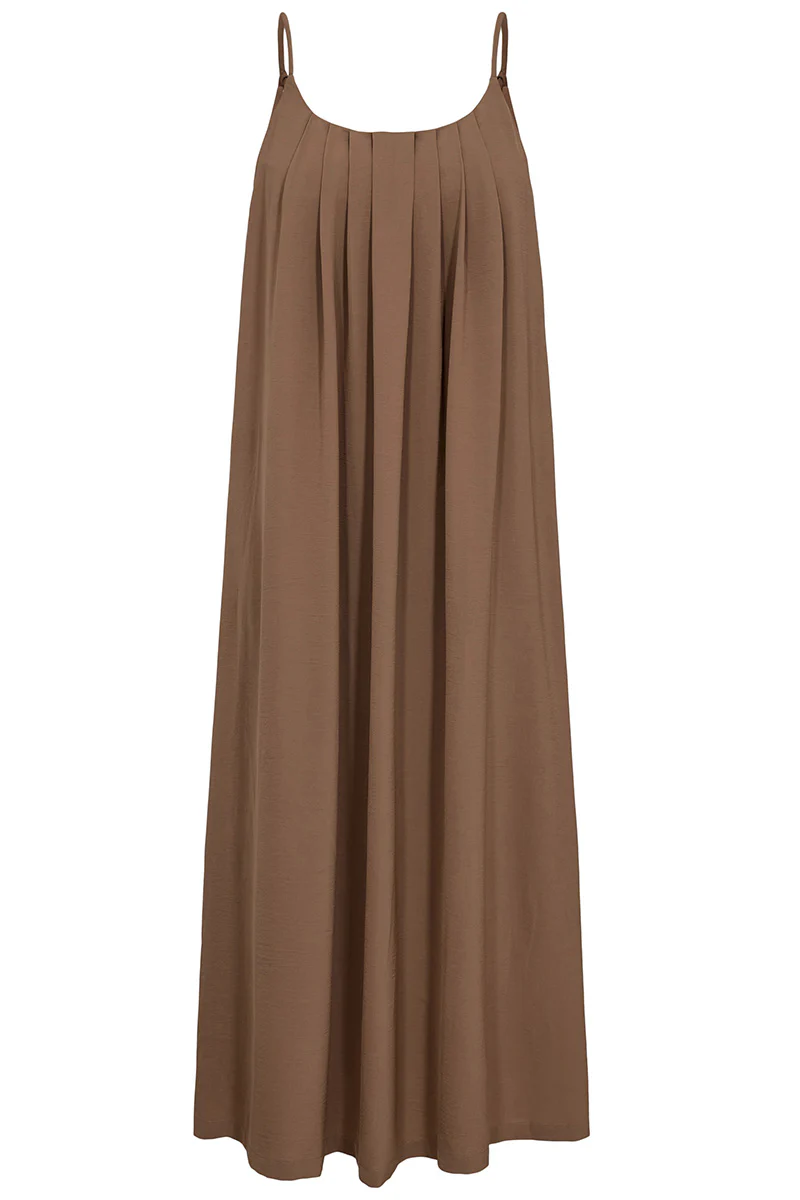 Pilu Strap Dress | Light Brown | Kjole fra Liberté - Image 3