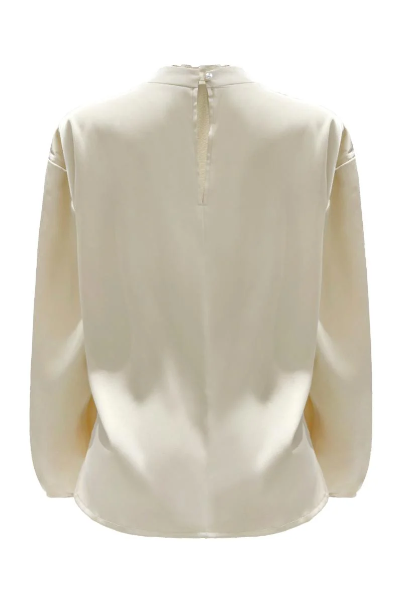 Pip Ls Pearl Blouse | Champagne | Bluse fra Liberté - Image 4